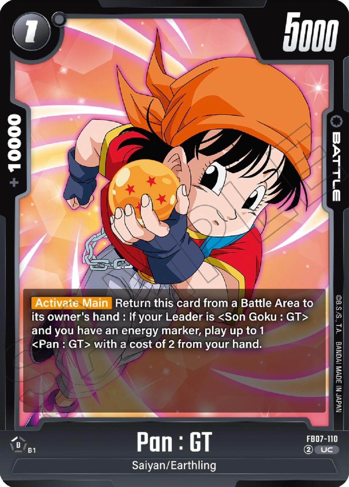 Pan : GT [Wish For Shenron] | Total Play
