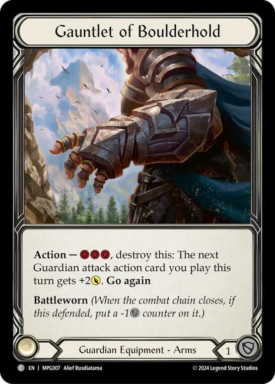 Gauntlet of Boulderhold [MPG007] (Mastery Pack Guardian)  Cold Foil | Total Play