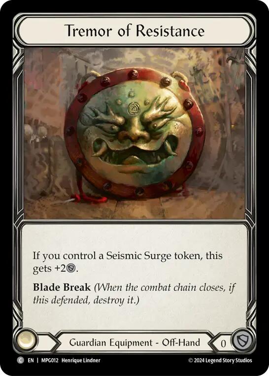 Tremor of Resistance [MPG012] (Mastery Pack Guardian)  Cold Foil | Total Play
