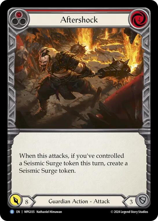 Aftershock (Red) [MPG035] (Mastery Pack Guardian)  Rainbow Foil | Total Play