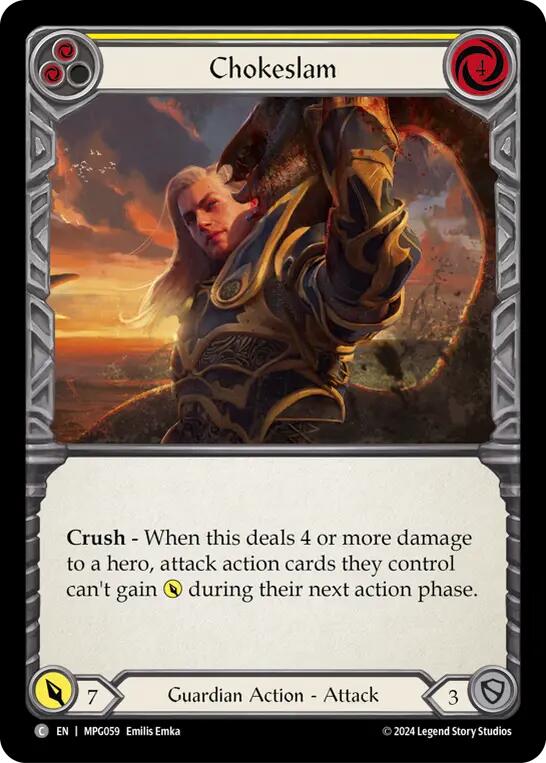 Chokeslam (Yellow) [MPG059] (Mastery Pack Guardian) | Total Play