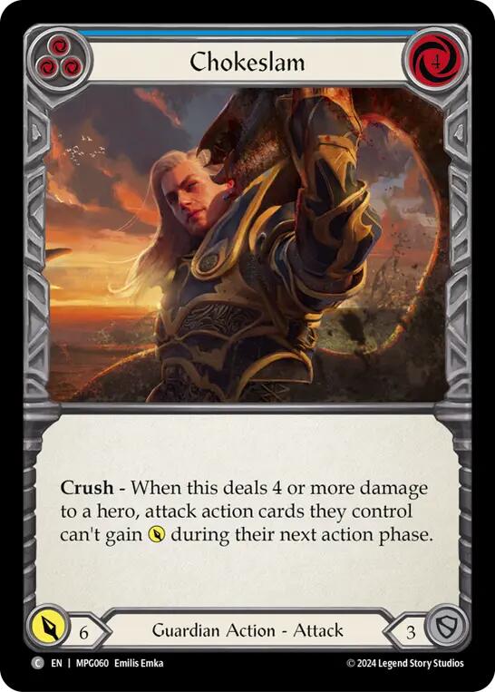 Chokeslam (Blue) [MPG060] (Mastery Pack Guardian) | Total Play