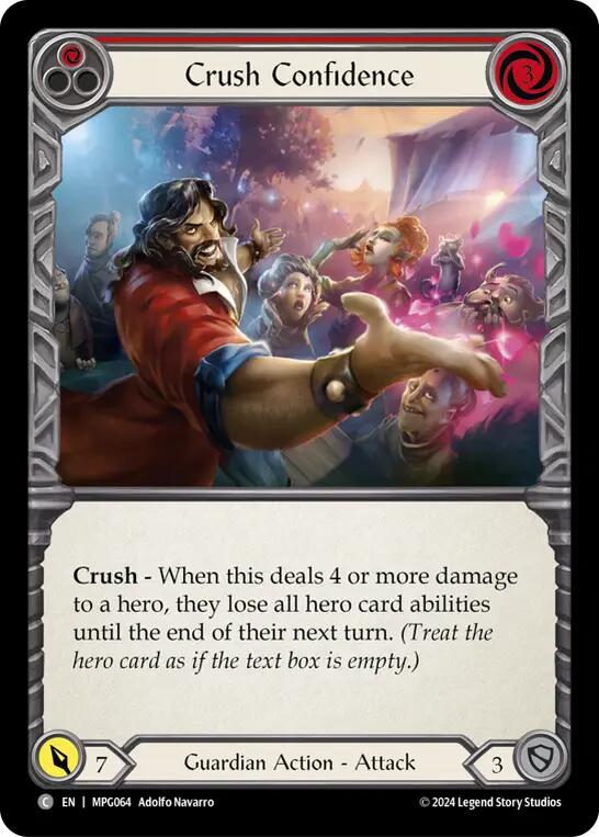 Crush Confidence (Red) [MPG064] (Mastery Pack Guardian) | Total Play