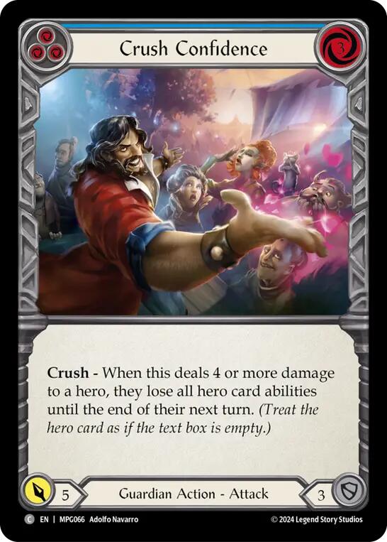 Crush Confidence (Blue) [MPG066] (Mastery Pack Guardian) | Total Play