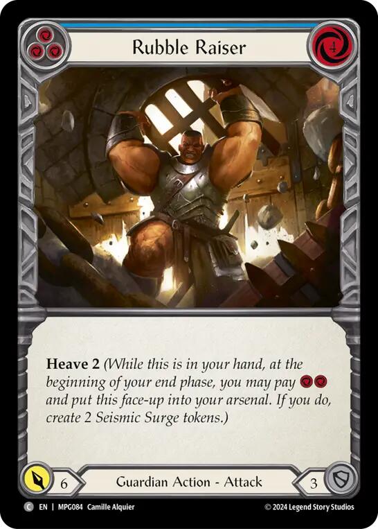 Rubble Raiser (Blue) [MPG084] (Mastery Pack Guardian)  Rainbow Foil | Total Play