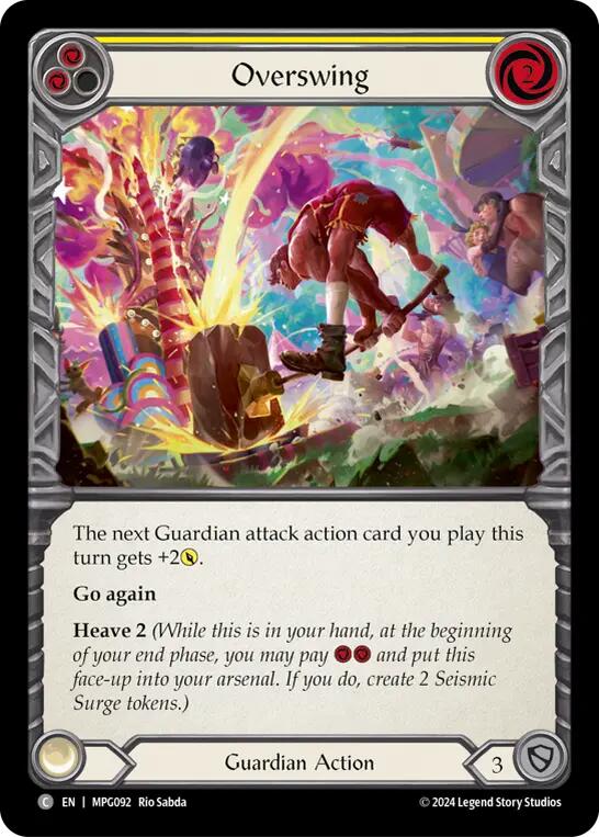 Overswing (Yellow) [MPG092] (Mastery Pack Guardian)  Rainbow Foil | Total Play