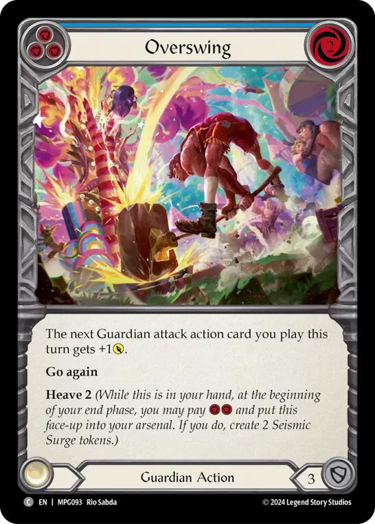 Overswing (Blue) [MPG093] (Mastery Pack Guardian)  Rainbow Foil | Total Play