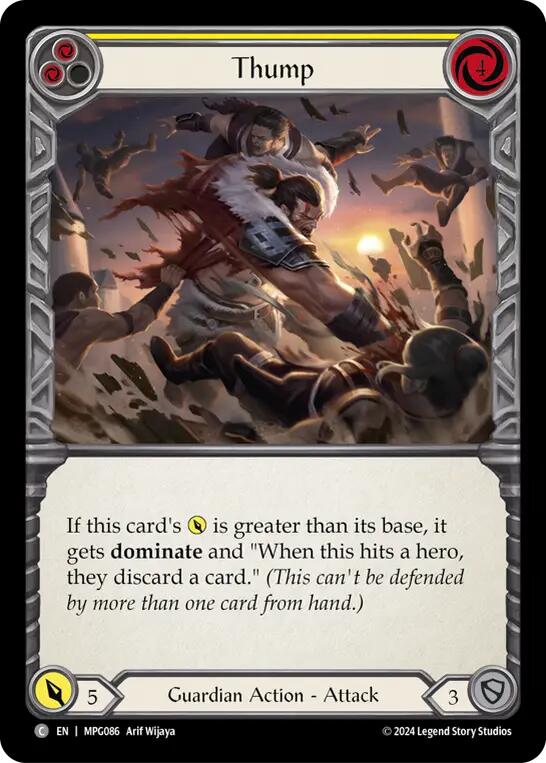 Thump (Yellow) [MPG086] (Mastery Pack Guardian) | Total Play