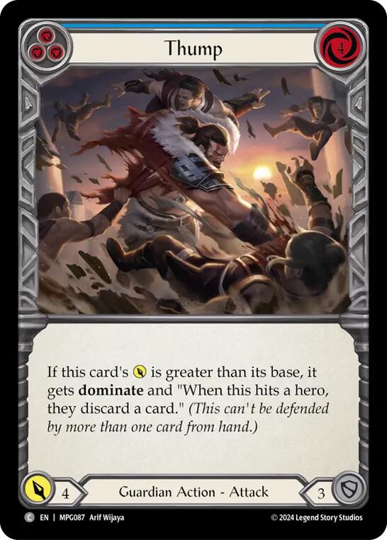 Thump (Blue) [MPG087] (Mastery Pack Guardian) | Total Play