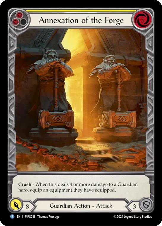 Annexation of the Forge (Extended Art) [MPG031] (Mastery Pack Guardian)  Rainbow Foil | Total Play