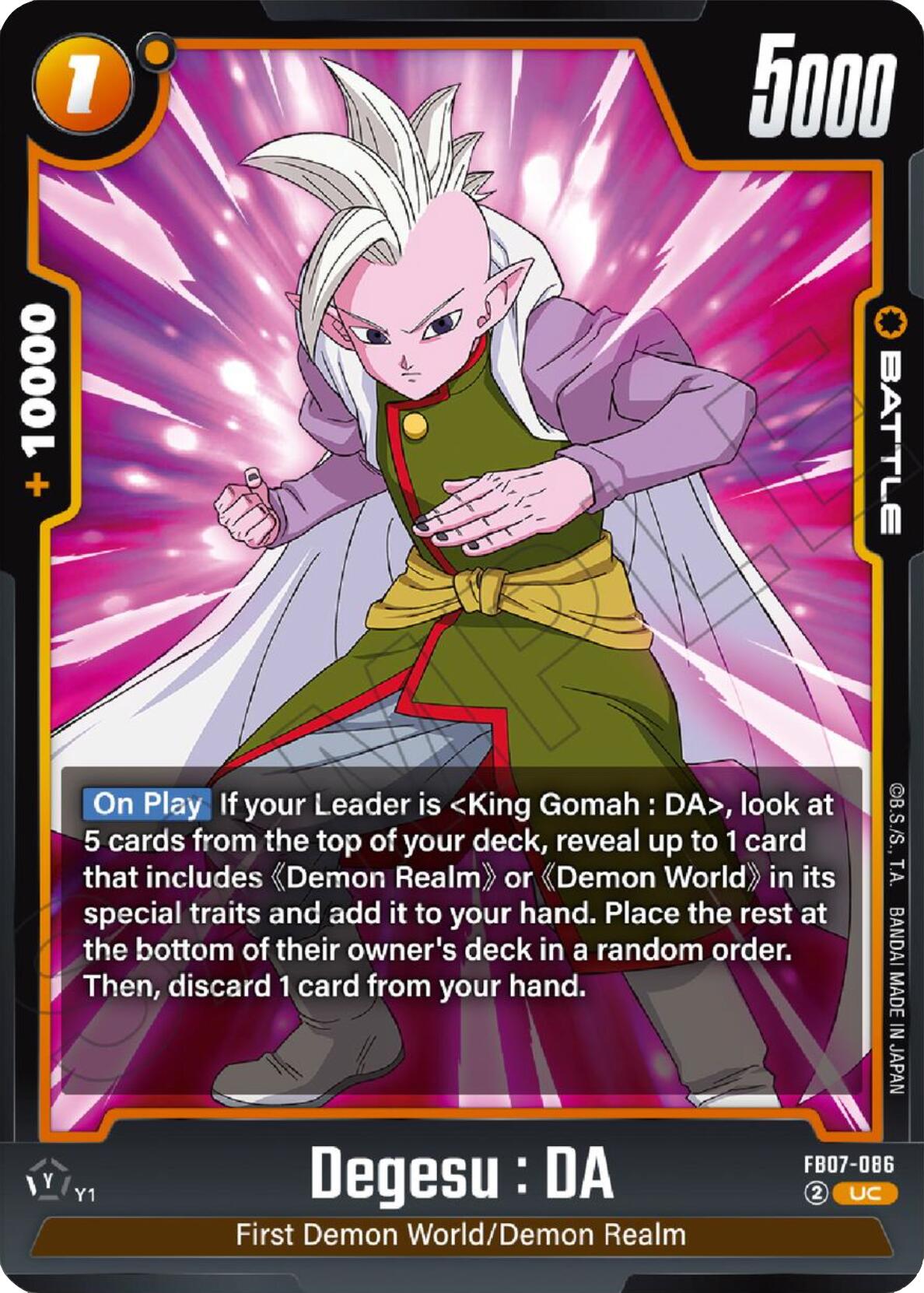 Degesu : DA [Wish For Shenron] | Total Play