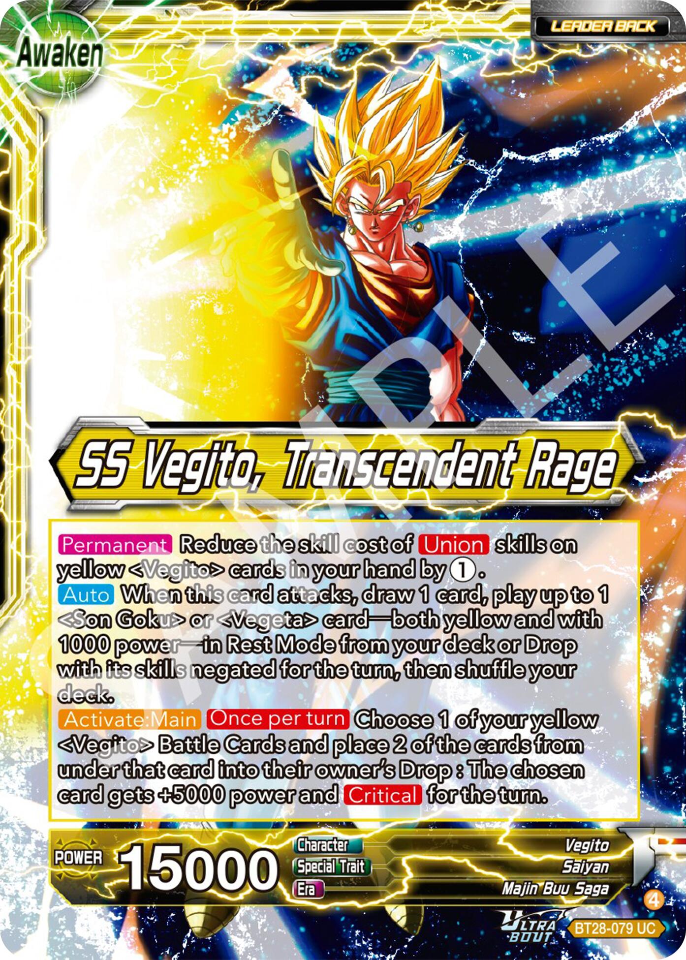Vegito // SS Vegito, Transcendent Rage (BT28-079) [Prismatic Clash] | Total Play