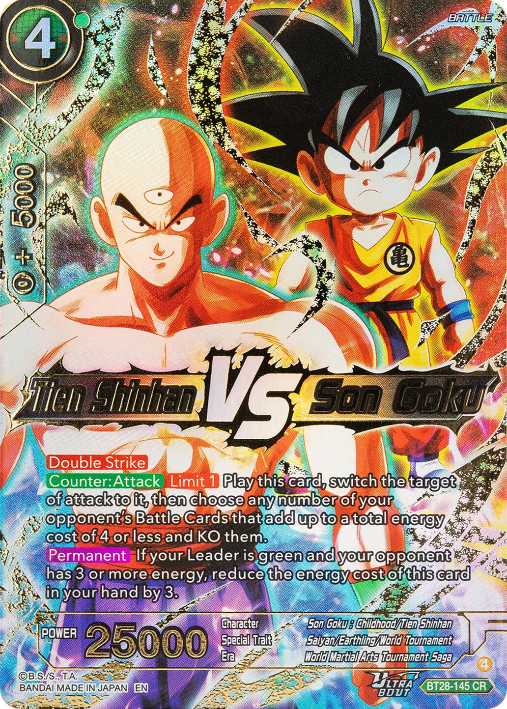 Tien Shinhan VS Son Goku (BT28-145) [Prismatic Clash] | Total Play