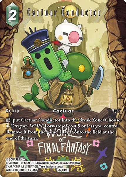 Cactuar Conductor (Full Art) [Gunslinger in the Abyss] | Total Play