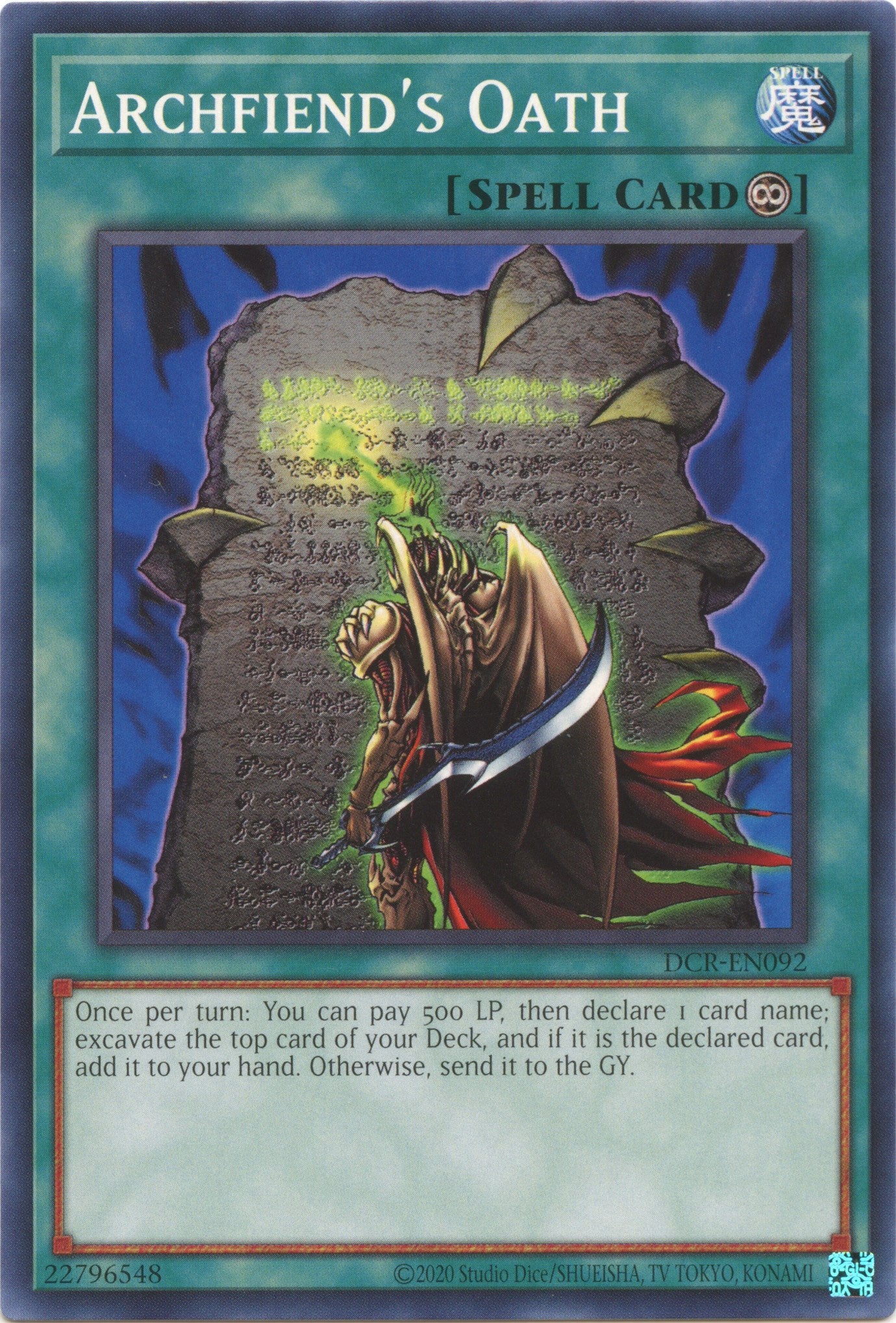 Archfiend's Oath (25th Anniversary) [DCR-EN092] Common | Total Play