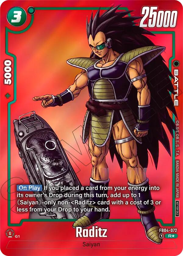 Raditz (Limited Pack MANGA Version 01) [Tournament and Championship Promos] | Total Play