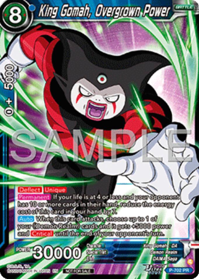 King Gomah, Overgrown Power (Ultra-Bout Series Tournament Pack Vol.13) (P-702) [Tournament Promotion Cards] | Total Play