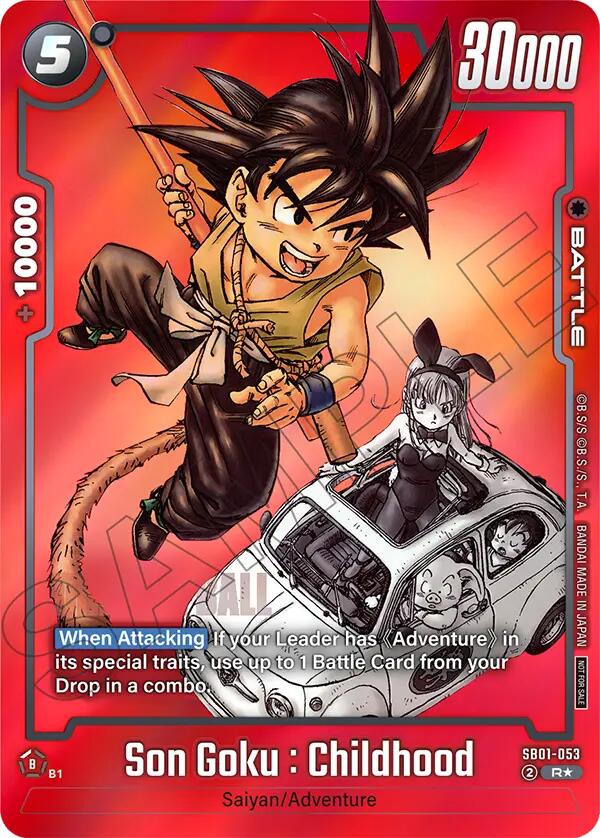 Son Goku : Childhood (SB01-053) (Limited Pack MANGA Version 01) [Tournament and Championship Promos] | Total Play