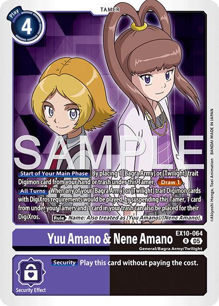 Yuu Amano & Nene Amano [EX10-064] [Sinister Order] | Total Play