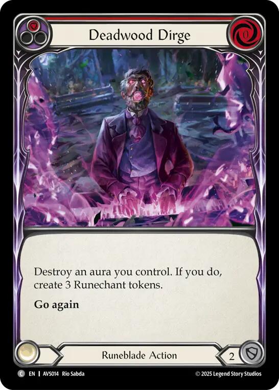 Deadwood Dirge (Red) [AVS014] (Armory Deck: Legends Viserai) | Total Play