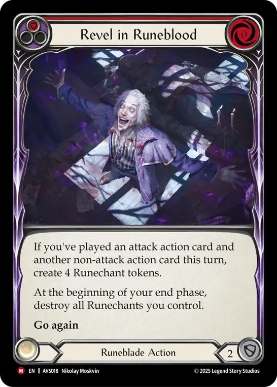 Revel in Runeblood (Red) [AVS018] (Armory Deck: Legends Viserai) | Total Play
