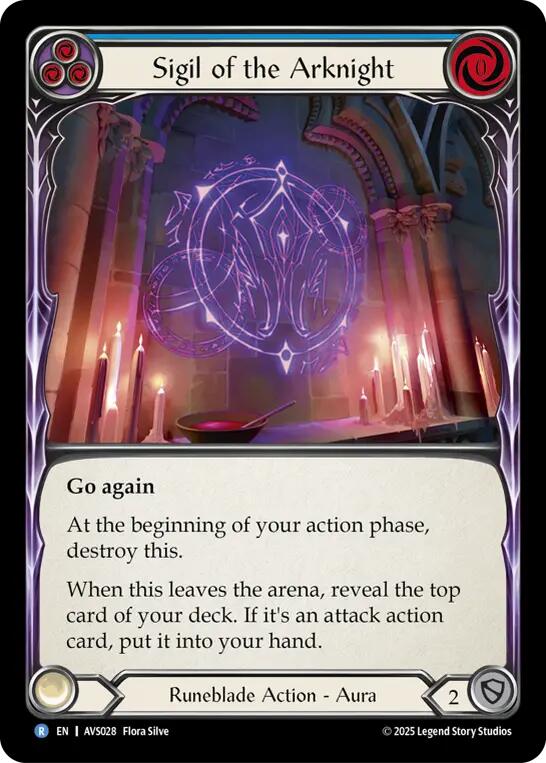Sigil of the Arknight (Blue) [AVS028] (Armory Deck: Legends Viserai) | Total Play