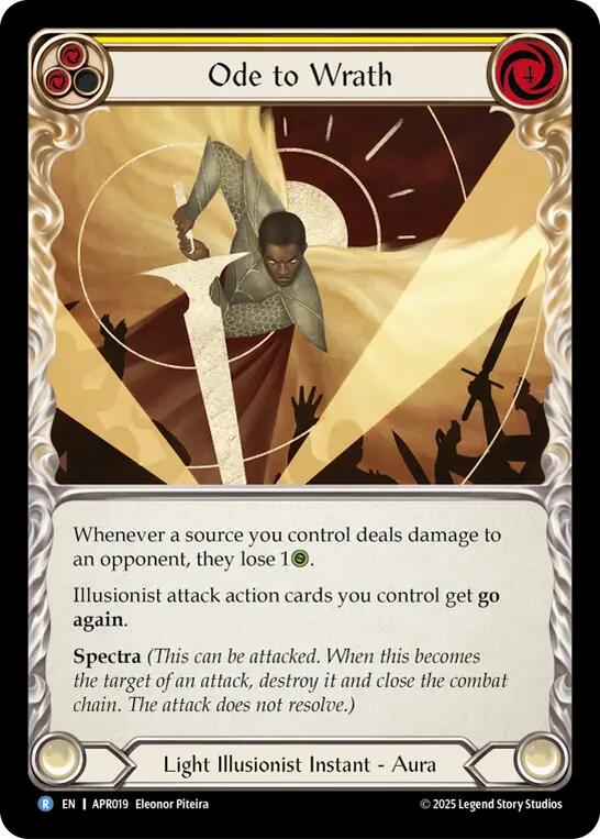 Ode to Wrath [APR019] (Armory Deck: Legends Prism) | Total Play