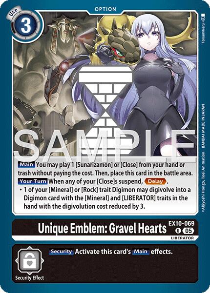 Unique Emblem: Gravel Hearts [EX10-069] [Sinister Order] | Total Play