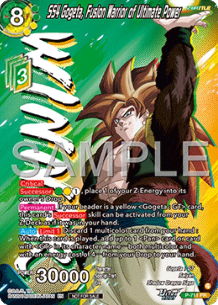 SS4 Gogeta, Fusion Warrior of Ultimate Power (Ultra-Bout Series Tournament Pack Vol.13) (Winner) (P-711) [Tournament Promotion Cards] | Total Play