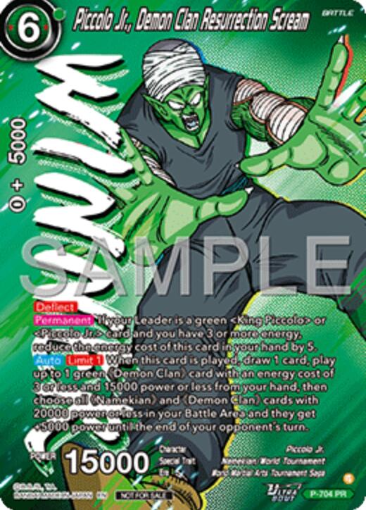 Piccolo Jr., Demon Clan Resurrection Scream (Ultra-Bout Series Tournament Pack Vol.13) (Winner) (P-704) [Tournament Promotion Cards] | Total Play