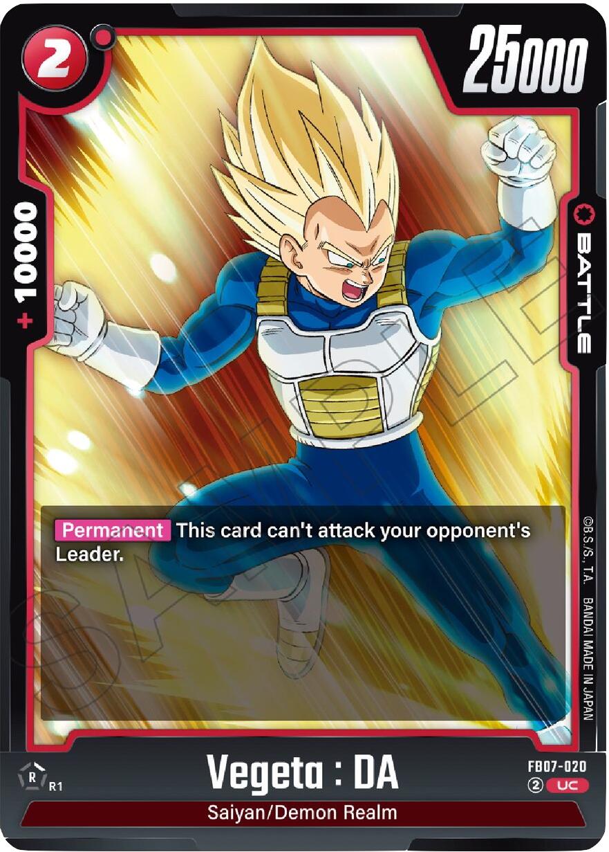 Vegeta : DA (FB07-020) [Wish For Shenron] | Total Play