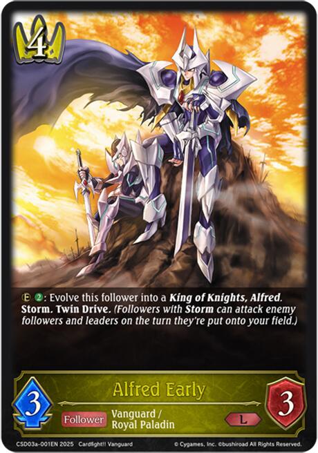 Alfred Early (CSD03a-001EN) [Cardfight!! Vanguard: Sanctuary Knight Brigade] | Total Play