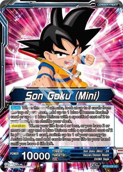 Son Goku (Mini) // SS Son Goku (Mini), New Adventure (SLR) (BT28-028) [Prismatic Clash] | Total Play