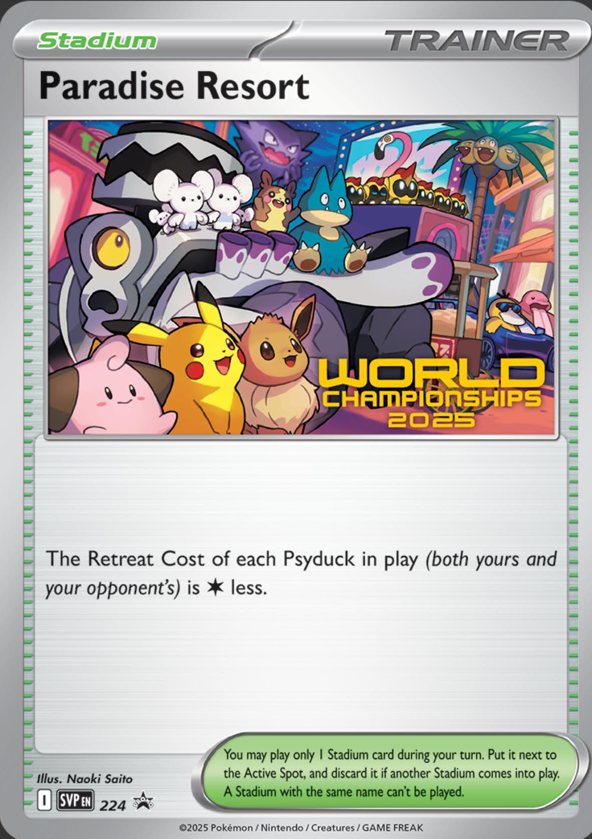 Paradise Resort (224) (World Championships 2025) [Scarlet & Violet: Black Star Promos] | Total Play