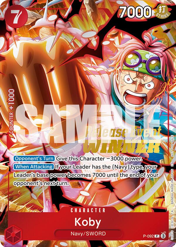 Koby (OP12 Release Event Winner) [One Piece Promotion Cards] | Total Play