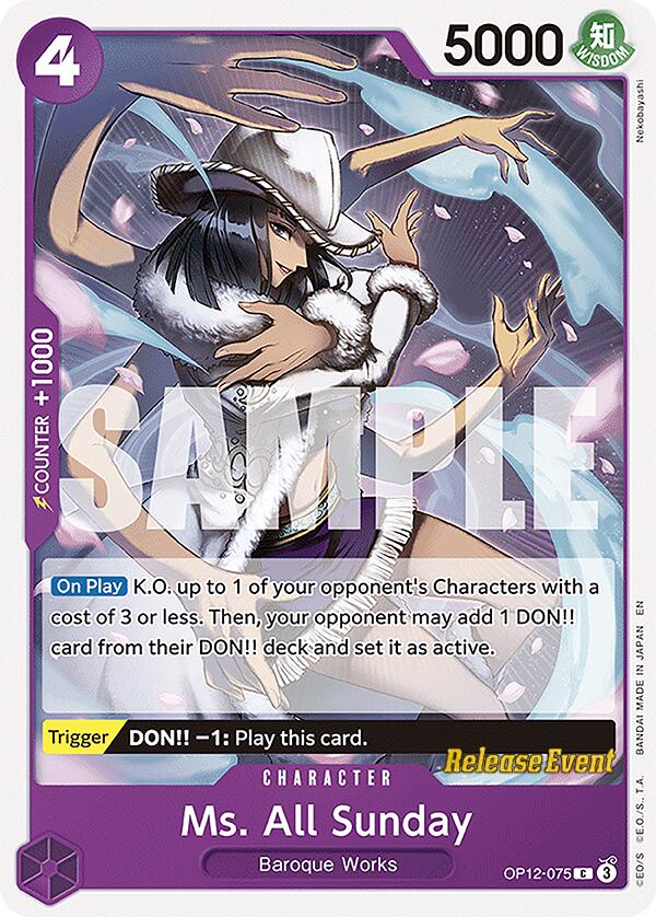Ms. All Sunday [Legacy of the Master Release Event Cards] | Total Play