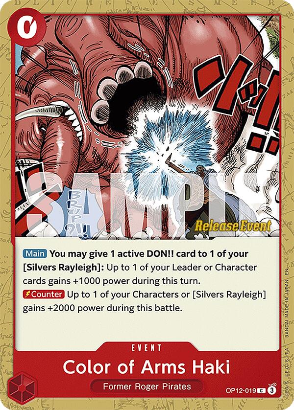 Color of Arms Haki [Legacy of the Master Release Event Cards] | Total Play
