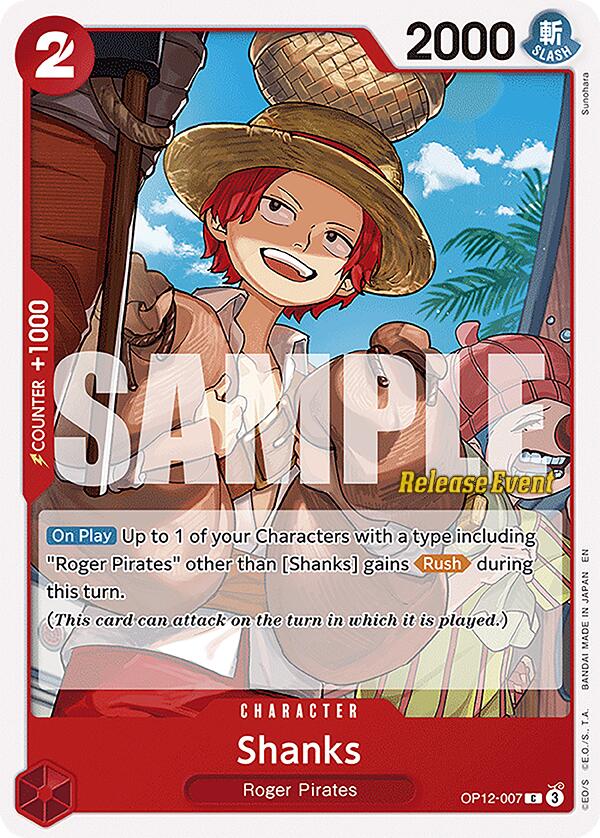 Shanks [Legacy of the Master Release Event Cards] | Total Play