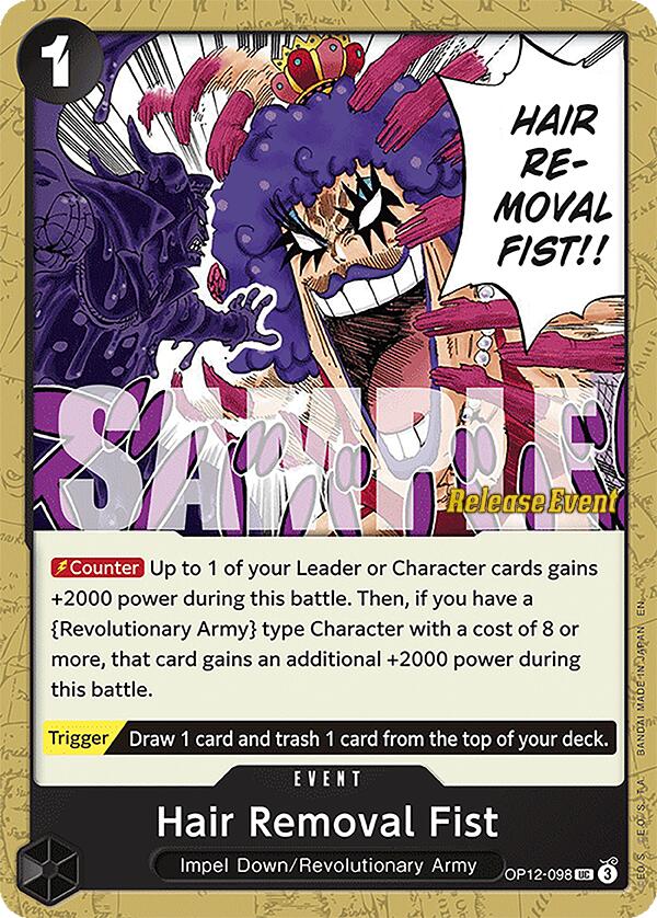 Hair Removal Fist [Legacy of the Master Release Event Cards] | Total Play