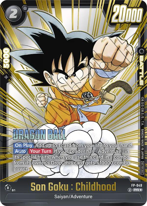 Son Goku : Childhood (Gold) [Fusion World Promotion Cards] | Total Play