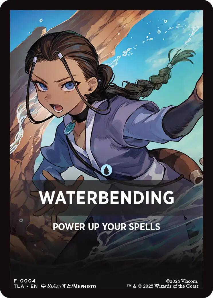 Waterbending Theme Card [Avatar: The Last Airbender Tokens] | Total Play