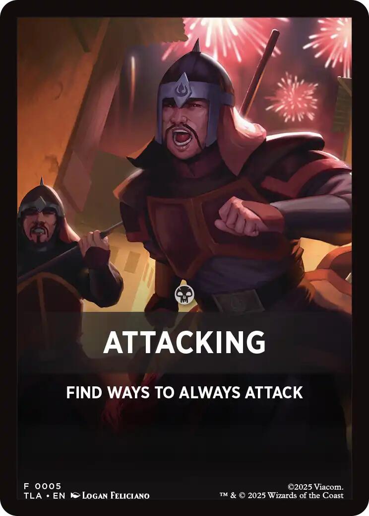 Attacking Theme Card [Avatar: The Last Airbender Tokens] | Total Play