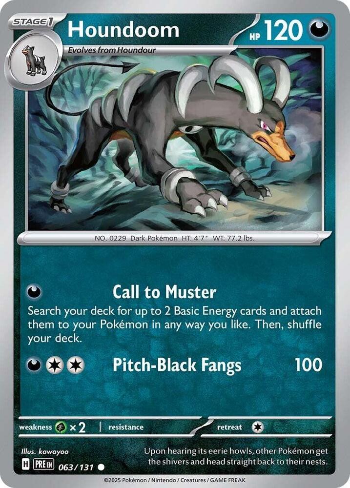 Houndoom (063/131) [Scarlet & Violet: Prismatic Evolutions] | Total Play