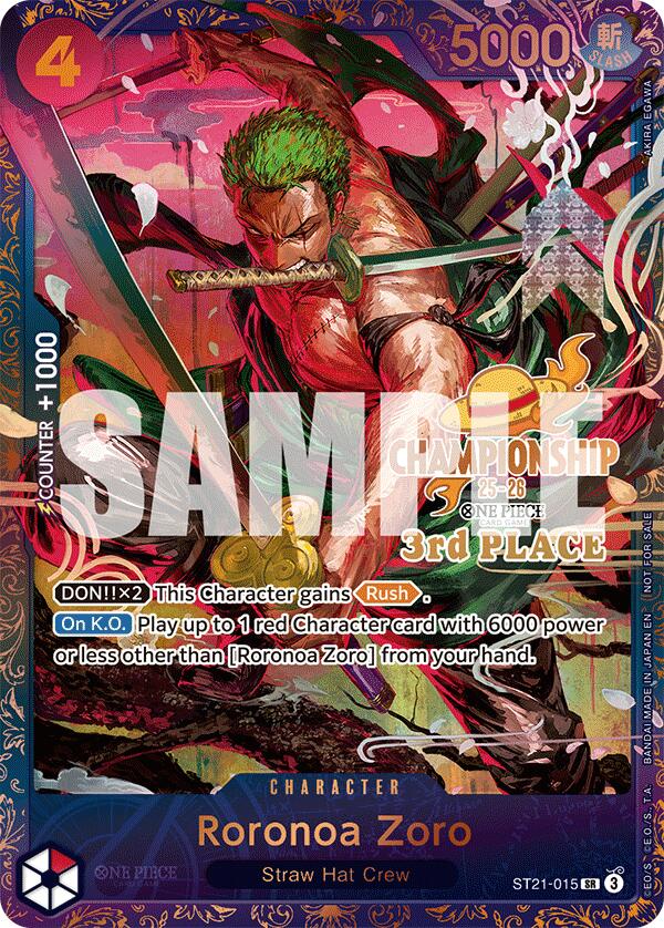 Roronoa Zoro (CS 25-26 3rd Place) [One Piece Promotion Cards] | Total Play