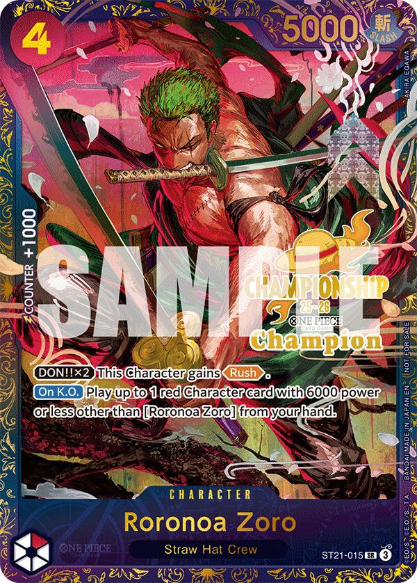 Roronoa Zoro (CS 25-26 1st Place) [One Piece Promotion Cards] | Total Play