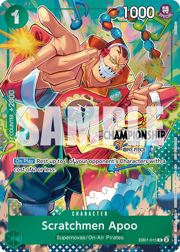 Scratchmen Apoo (CS 25-26 Celebration Pack) [One Piece Promotion Cards] | Total Play