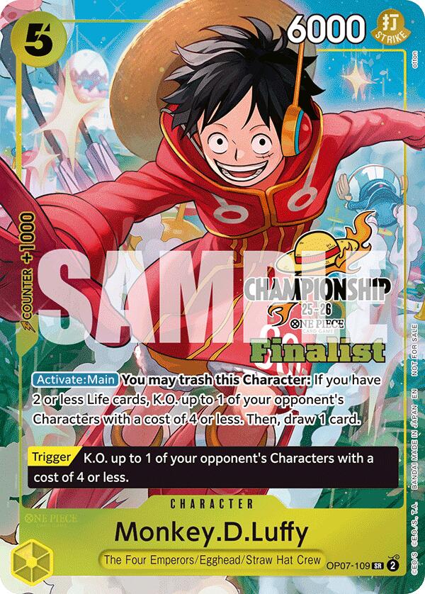 Monkey.D.Luffy (CS 25-26 Finalist Card Set 1) [One Piece Promotion Cards] | Total Play