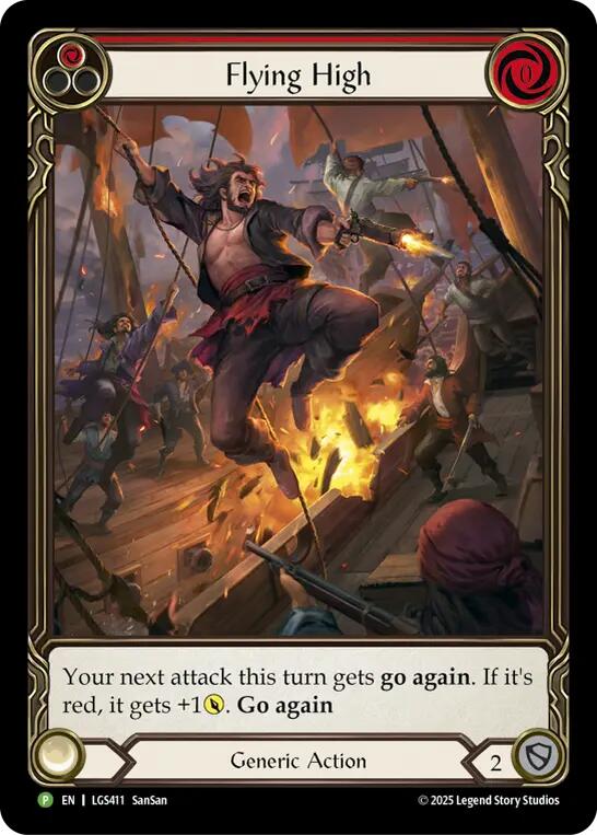 Flying High (Red) [LGS411] (Promo)  Rainbow Foil | Total Play