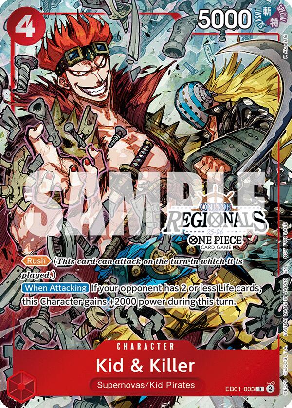 Kid & Killer (Online Regional Participation Pack 2025 Vol.2) [One Piece Promotion Cards] | Total Play
