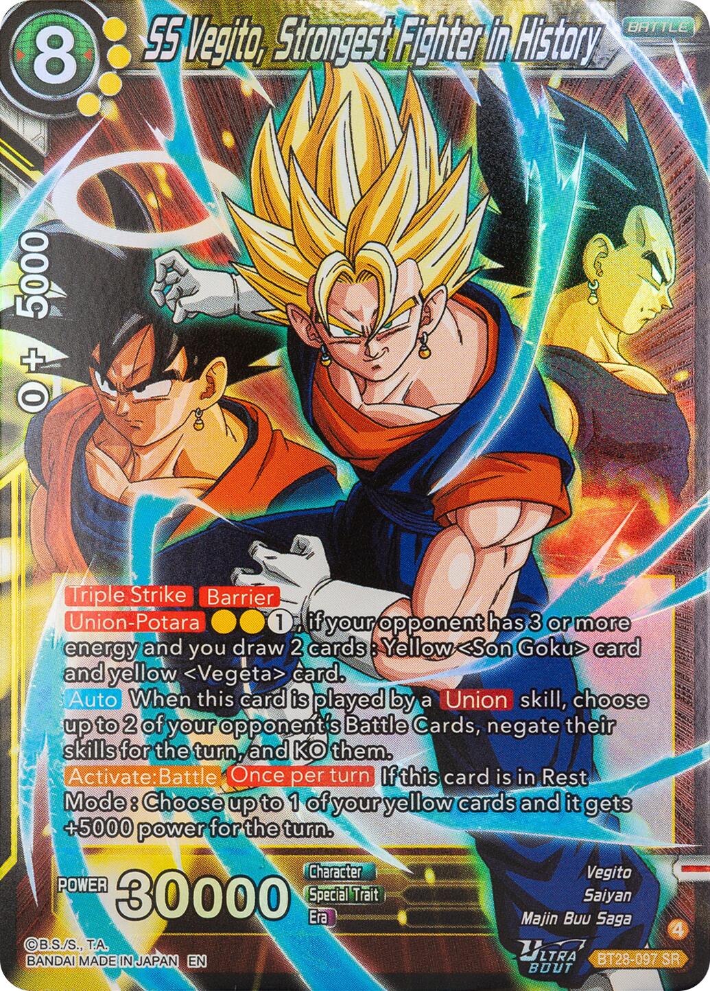 SS Vegito, Strongest Fighter in History (BT28-097) [Prismatic Clash] | Total Play